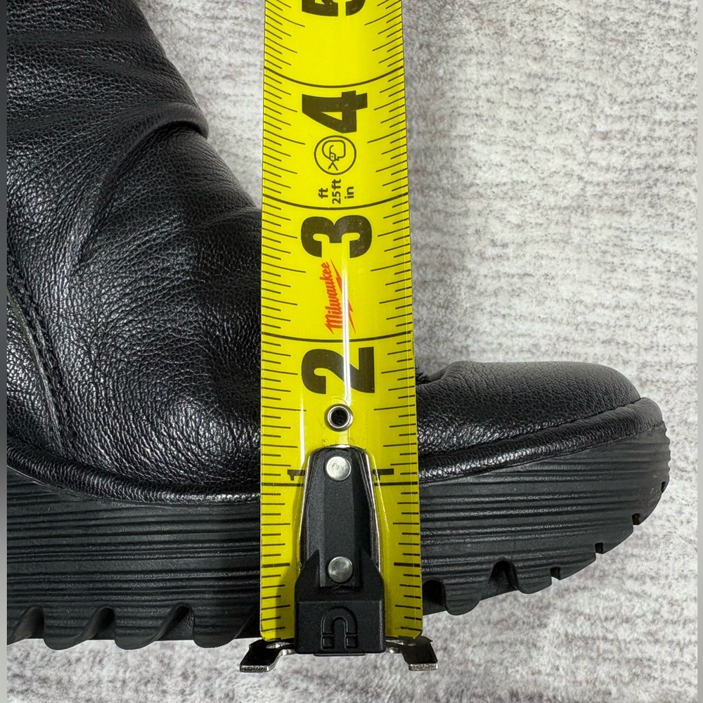 Fly London Ankle Boots Women's Wedge Heel Size 7 US 37 EU Yama Black Leather - Picture 9 of 10